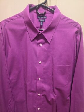Croft & barrow Men's Bright Purple Dress Shirt